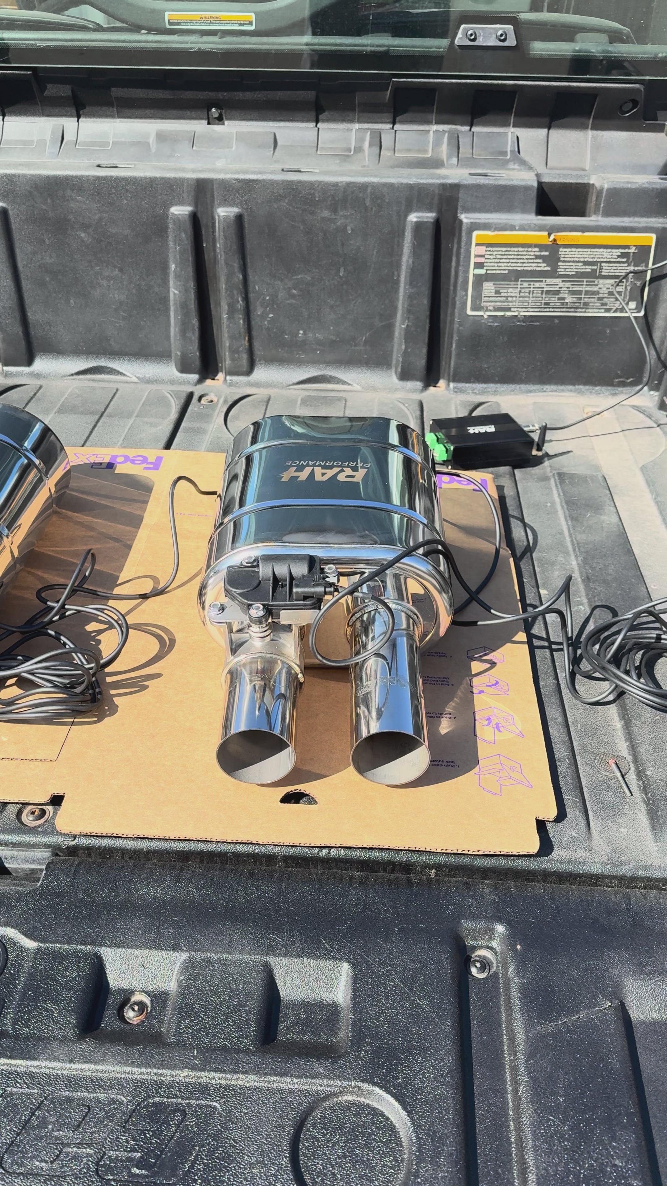 Dual Active Exhaust Mufflers